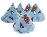 Beba Bean Firedog Pee Pee Teepee pack in use during diaper change