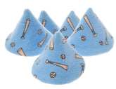 Beba Bean Pee-Pee Teepee Baseball Blue cap close-up protects during diaper changes.