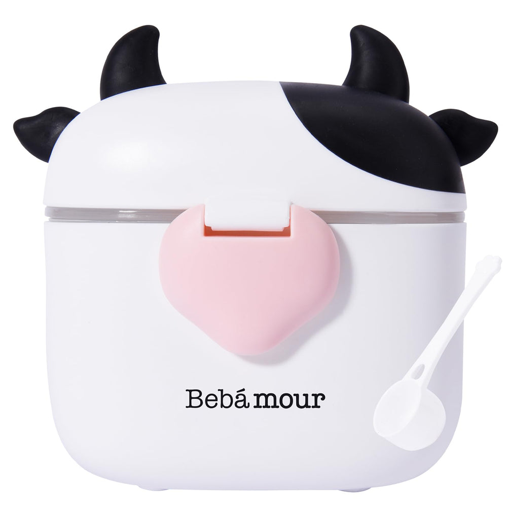 Bebamour baby formula dispenser on the go keeping powder organized during travel.