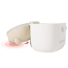 Bebamour dispenser with measuring spoon helps portion accuracy.