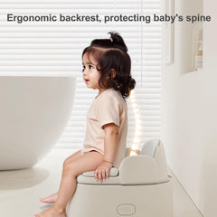 Bebamour potty step stool helps kids reach the toilet independently.