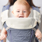 Bebamour teething pad front-attachment keeps carrier front clean and comfortable for baby
