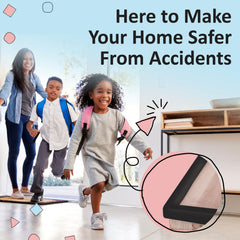 Bébé Earth edge protector with adhesive tape allows residue-free removal.