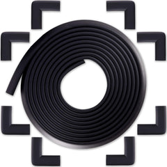 Bébé Earth Onyx Black edge protector on a table edge for safer contact