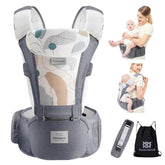 bebamour baby carrier front carry demonstrates ergonomic support for growing babies