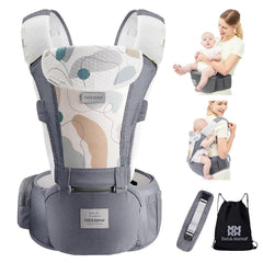 bebamour baby carrier front carry demonstrates ergonomic support for growing babies