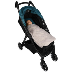 bebear winter cover back view demonstrates universal fit for multiple carrier styles