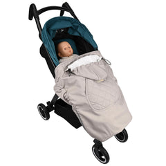 bebear winter cover side view keeps baby snug while parents carry on adventures