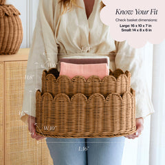 BEBE BASK large basket 16x10x7 inches ideal for toys or linens