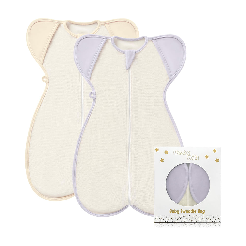 BebeBiu baby swaddle sleeping bag Lovry Pale Mauve 0.5 tog for cozy sleep