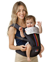BeBeBus 2-in-1 carrier with hip seat for growing babies.