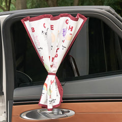 bebedeco sun shade curtain in car cabin during sunny afternoon drive
