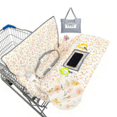BeBeJoJo muslin shopping cart cover with soft breathable fabric for baby outings