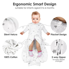 Beberoad Love swaddle breathable fabric helps regulate baby temperature