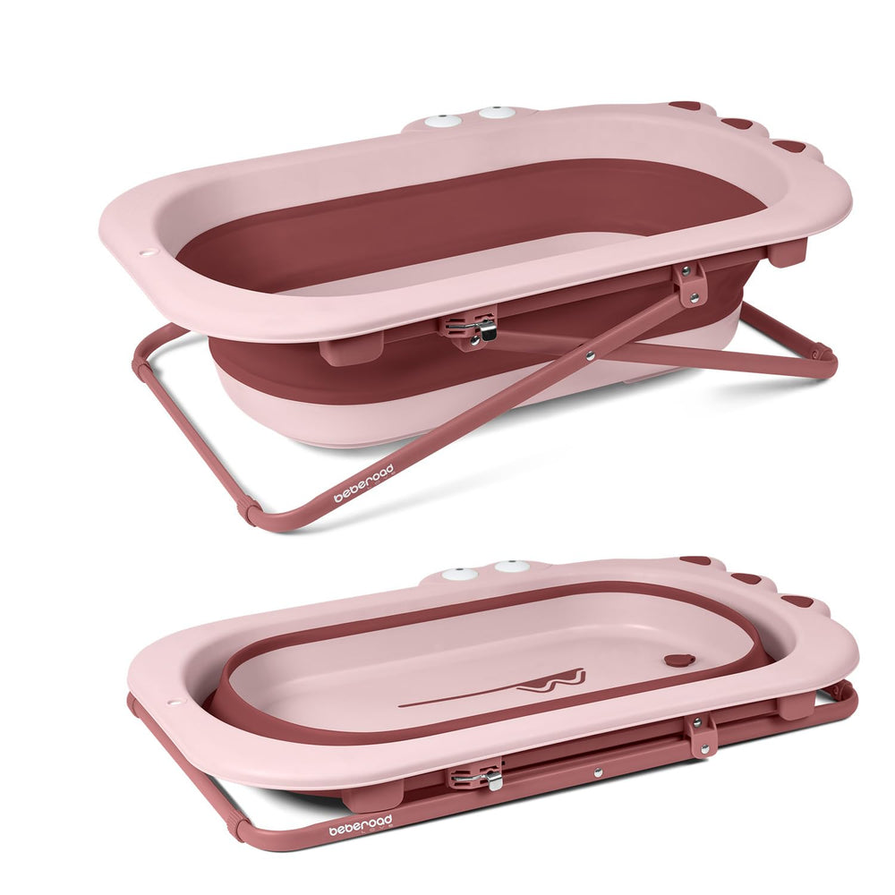 Beberoad Love collapsible tub folded for compact storage and quick setup