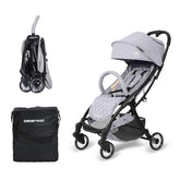 Beberoad Love R2 travel stroller folded for easy airplane storage