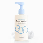 BEBESUP head-to-toe wash bottle front view for gentle cleansing for the whole family.
