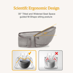 bebless hip carrier safety buckles close-up emphasizing secure closure during everyday tasks