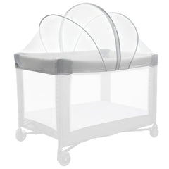 BEBONO mosquito net for Pack N Play covers the playpen and protects baby.