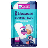 Because Overnight Booster Pads packaging highlights extended protection for all-day wear.