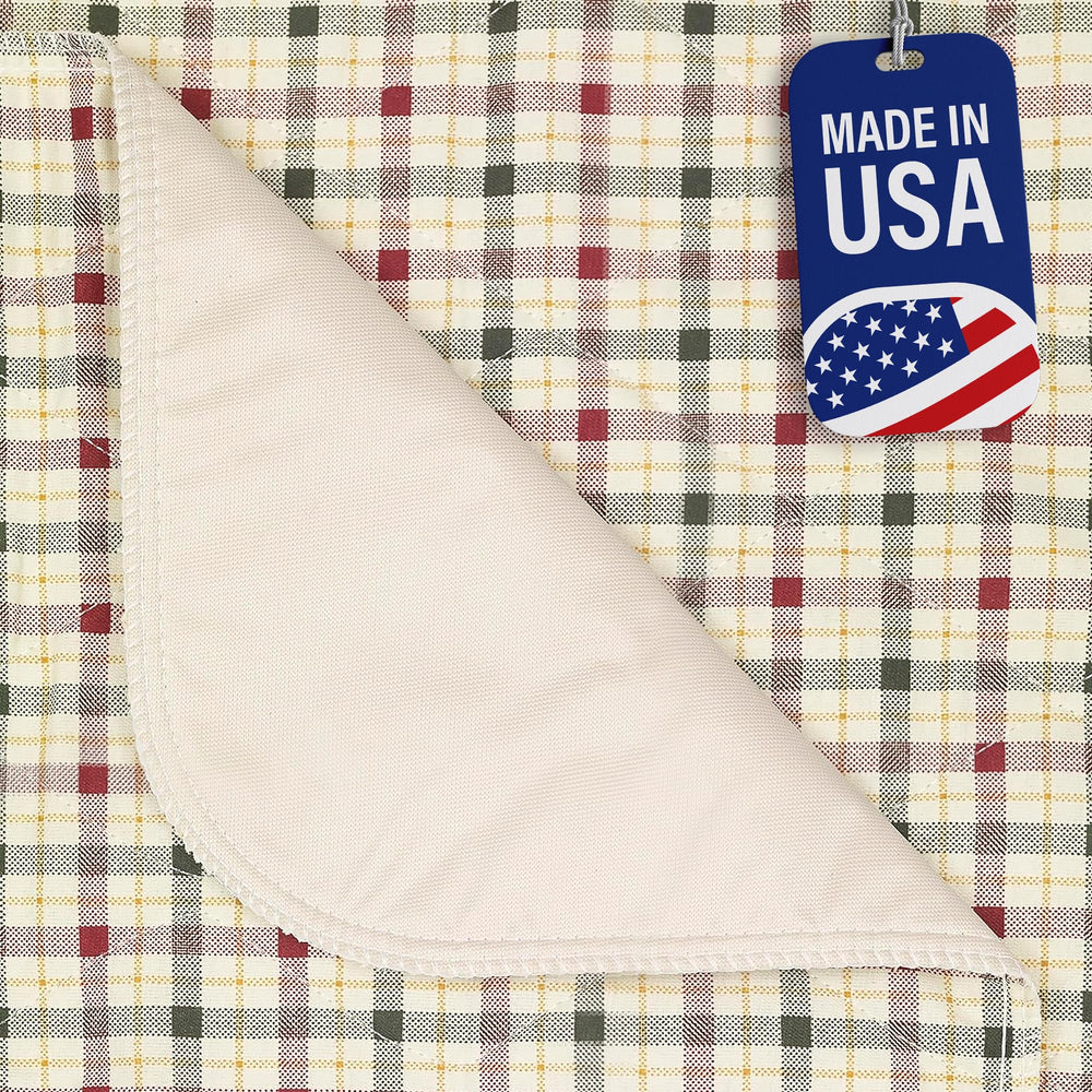 Beck's Classic underpad USA-made front view showing sturdy beige protection for beds and furniture