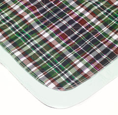 Beck's Classic underpad blue edge closeup: edge-to-edge liquid wicking