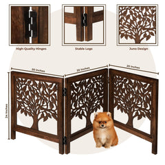 Bedding Craft natural finish gate made of MDF with reversible panels
