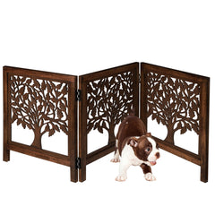 Bedding Craft wooden free-standing dog gate for doorways, easy setup