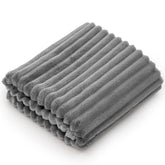 BEDELITE baby blanket with 3D ribbed stripes for a cozy nursery accent.