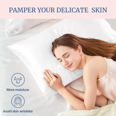 BEDELITE satin pillowcase gentle on skin, reduces creasing