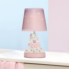 Bedtime Originals LED bulb included — energy efficient light for long-lasting, low-heat use.