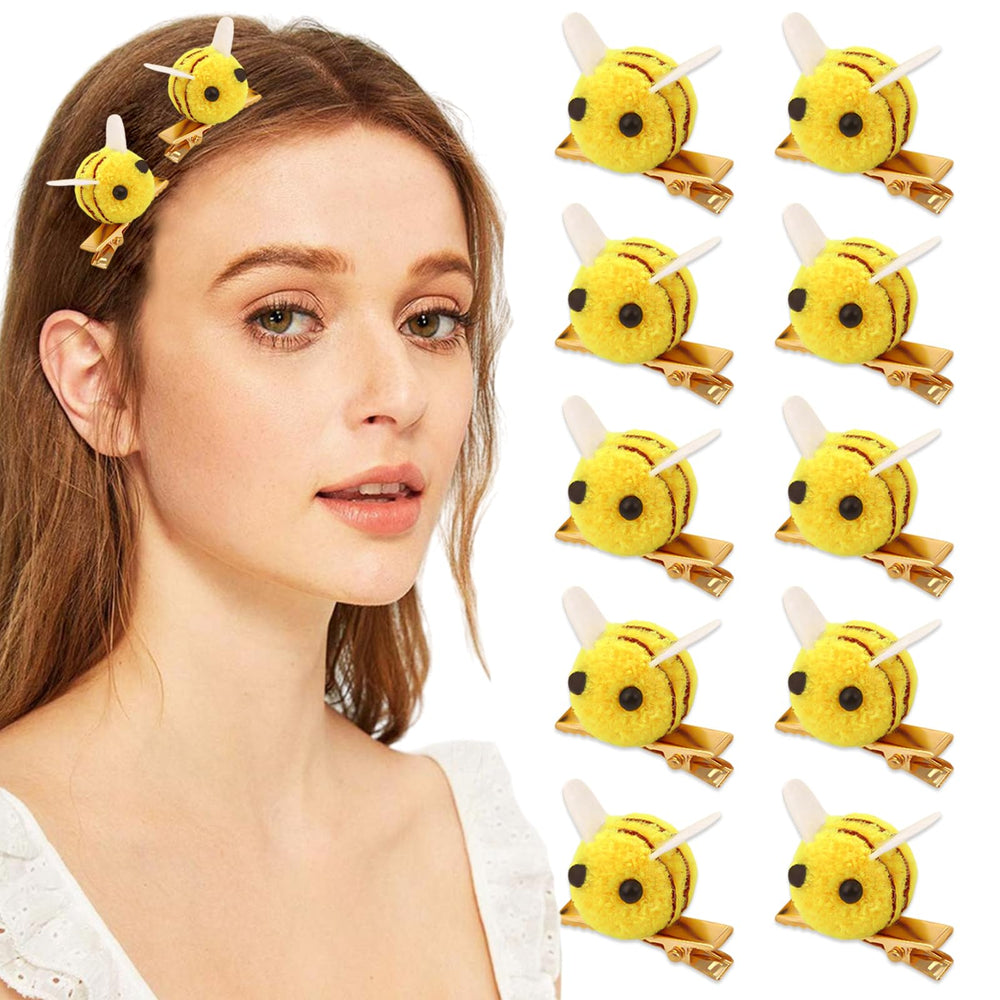 Bee hair clips for women bangs pack keeps bangs in place and comfortable to wear