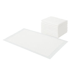 BeeStarz Gentle-Dry+ Underpads packaging demonstrates reliable all-day protection for surfaces.
