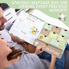 Beeveer Baby Keepsake Box ribbon bow adds charm to giftable keepsake
