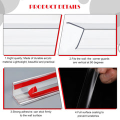 Beeveer durable PC material corner guard protects furniture edges.