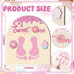 Beeveer wooden sign with back hook for easy nursery display