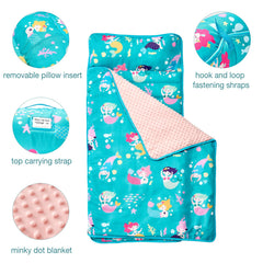 Beeweed nap mat showing removable pillow for flexible comfort