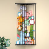 Befayoo stuffed animal storage shelf, 75-inch adjustable length, helps organize plush toys.