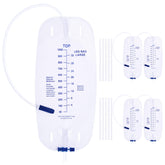 BeHerk 5-pack urinary leg bags group for convenient daily use.