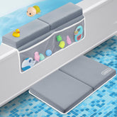 beiens bath kneeler and elbow rest set shown from the front for comfortable bath time