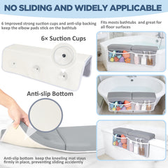 Beiens bath kneeler highlights four large pockets for bath essentials