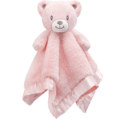 BEILIMU Baby Bear Security Blanket pink front view for cuddling