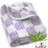BEILIMU muslin swaddle blanket with 3D bubble texture for cozy wrapping