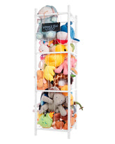 BEINGMATE Care large stuffed animal storage wooden tower keeps plush toys tidy and accessible