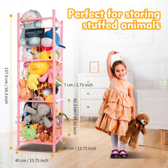 BEINGMATE Care wooden stuffed animal zoo organizes plush friends safely on a sturdy display