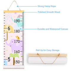 Beinou height chart in nursery decor.