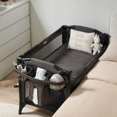 BEKA 4-in-1 bassinet bedside sleeper with retractable side for easy night care