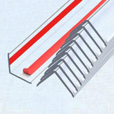 BEKWS clear wall corner guard mounted on a wall for durable protection.