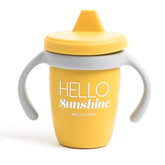 Bella Tunno Happy Sippy Cup with Hello Sunshine 8oz, ideal for transition to independent sipping.