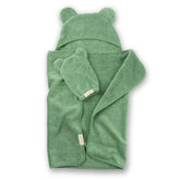 Bella Tunno Sea Foam hooded towel for cozy post-bath cuddles.